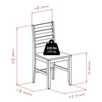 Winsome Alamo Dining, 4 Chairs, Walnut