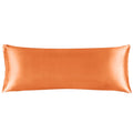 Bedelite Satin Silk Body Pillow Pillowcase For Hair And Skin, Premium And Silky Burnt Orange Long Body Pillow Case Cover 20X54 W