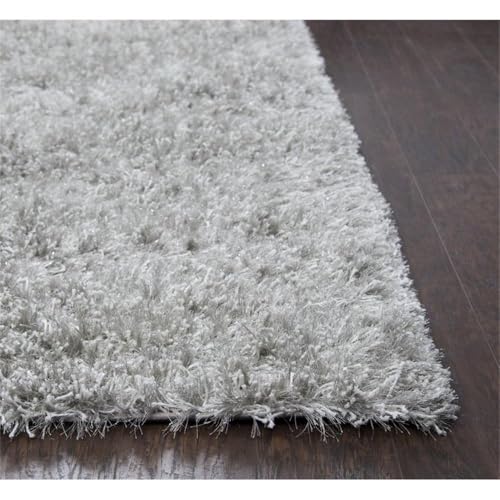 Rizzy Home Alora Decor Pearl 3'6" X 5'6" Solid Lt. Gray Hand-Tufted Area Rug