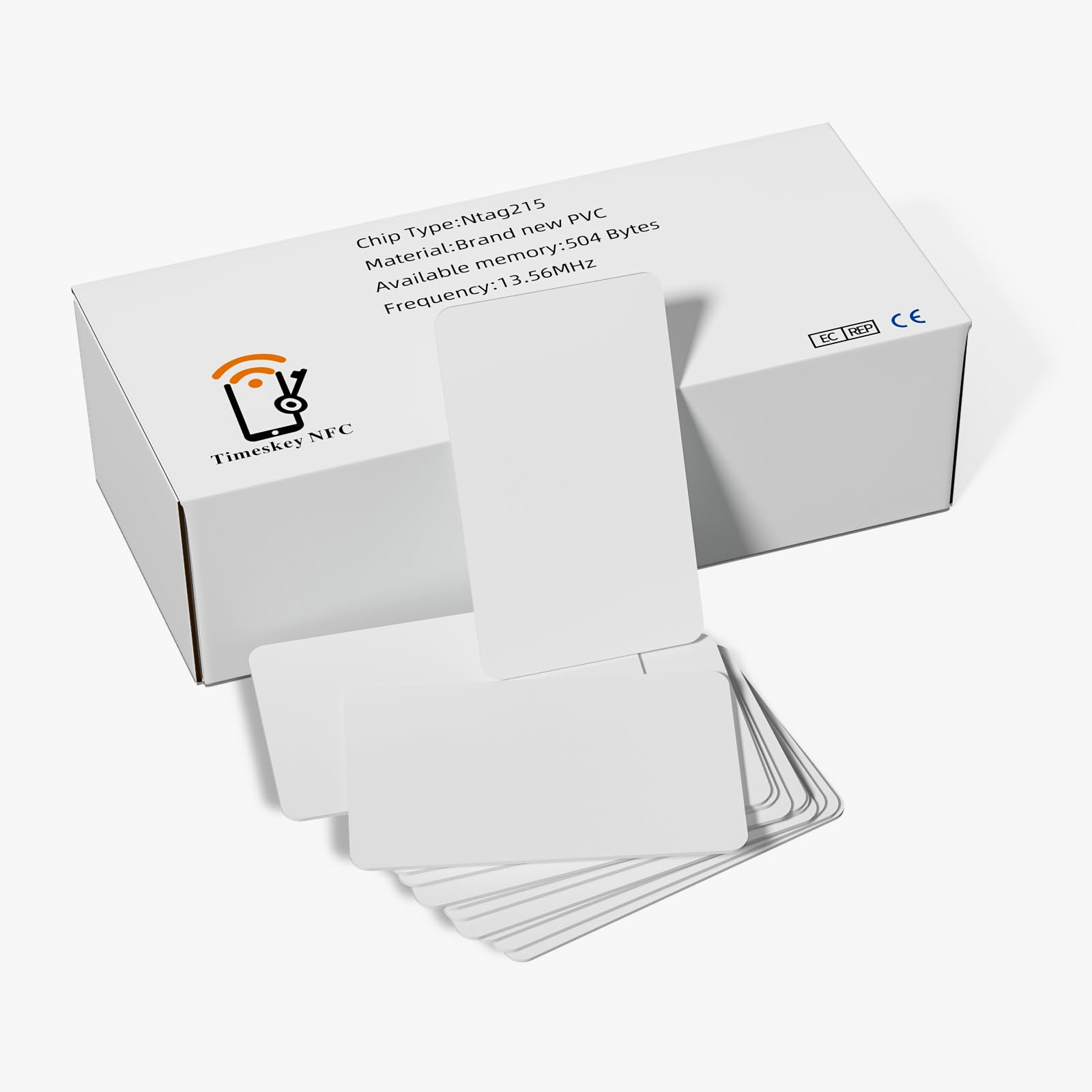 Timeskey Nfc 200 Pack Tag Ntag215 Nfc Card 504 Bytes Of Memory Compatible With Amiibo And Tagmo, Suitable For All Mobile Devices