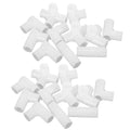 KONTONTY Closet Rod Connector Fitting 40piece Plastic Connectors for Wardrobe Closet and Shoe Rack Assembly 1.69 X 1.57 X 1.57 