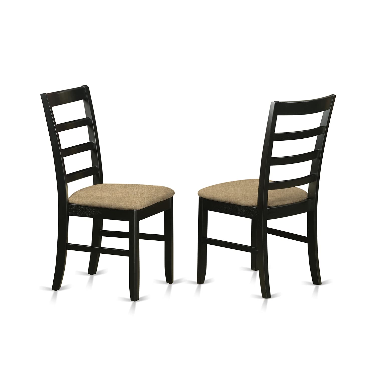 East West Furniture Dlpf5-Blk-C 5 Pckitchen Table Set - Small Kitchen Table And 4 Kitchen Dining Chairs