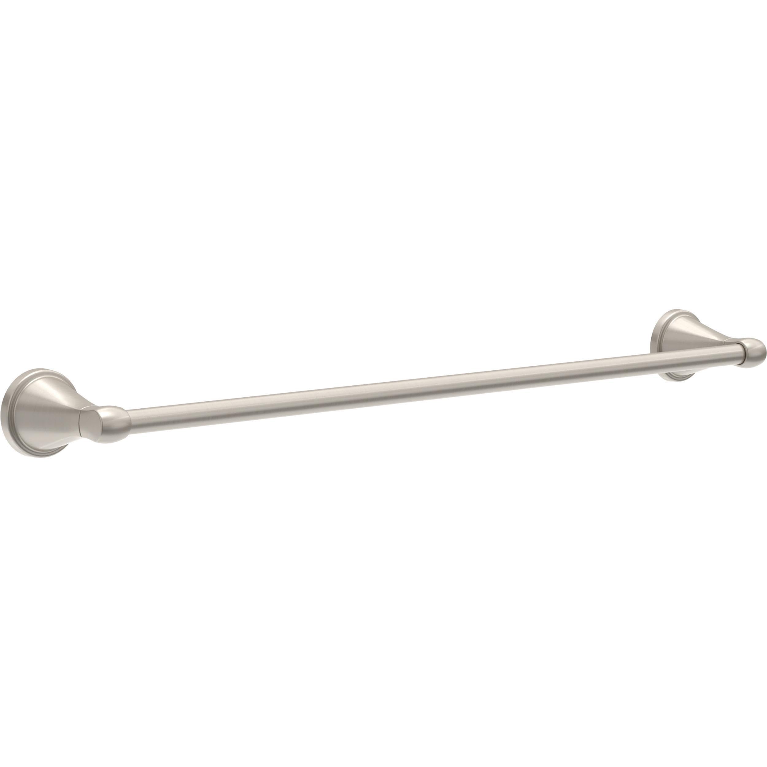 Delta Faucet Becker (1-Pack) 24 Bathroom Towel Rack/Bar, SpotShield Brushed Nickel, Wall Mounted BCK24-DN