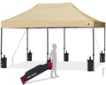 Abccanopy Patio Pop Up Canopy Tent 10X20 Commercial-Series (Beige)