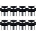 Pack Of 8 Door Stopper Stainless Steel Cylindrical Floor Or Wall Mount Door Stop With Screws Height 1.8'