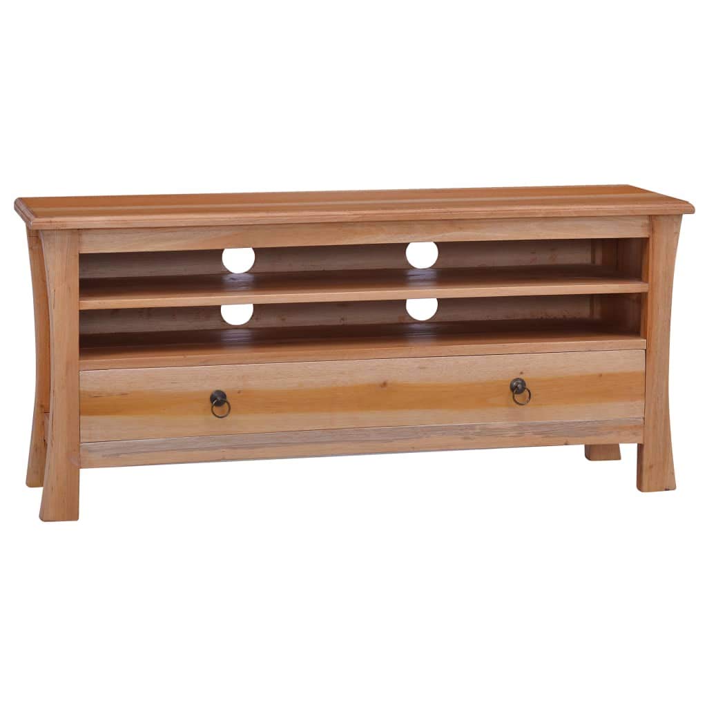 vidaXL TV cabinet 39.4x11.8x17.7 Solid Mahogany Wood