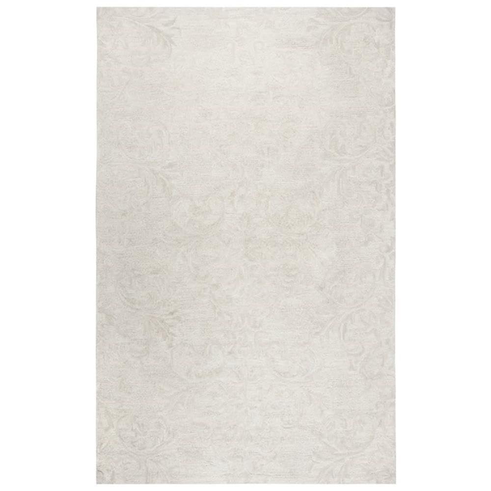 Alora Decor Emerson 9' X 12' Damask Beige/Gray/Rust/Blue Hand-Tufted Area Rug