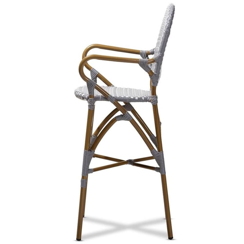 Baxton Studio Marguerite Bar Stool - Thumbnail 3