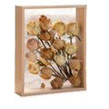 OUKEYI Wooden Dried Flower Photo Frame,Shadow Box Frame 8 x 10 Shadowbox Display Case Picture Frame Dried Flower Display Stand D