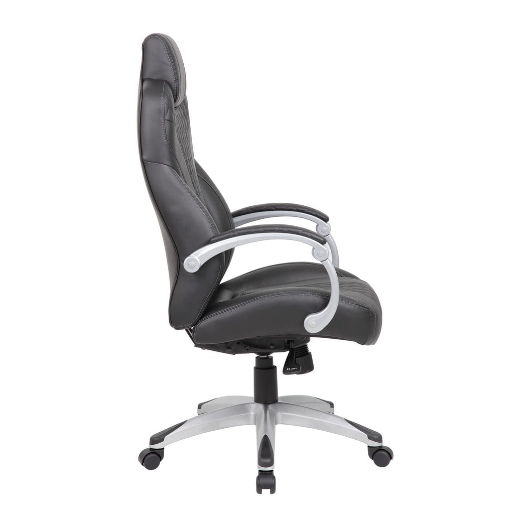 Boss Executive Hinged Arm Chair - Black (B8871-Bk)
