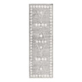 Kosas Home Lexington 30 x 96 Geometric Polyester Fabric Area Rug in Gray