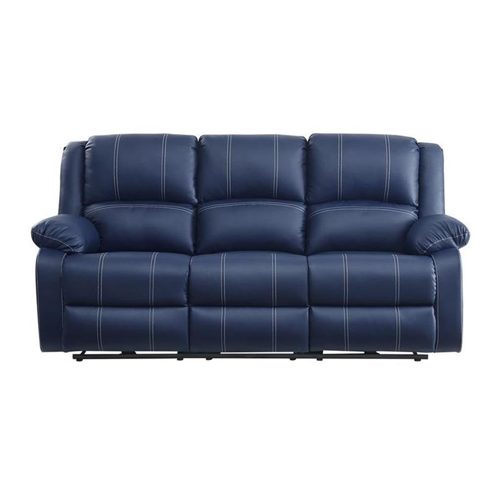 Acme Zuriel Power Motion Sofa in Blue PU