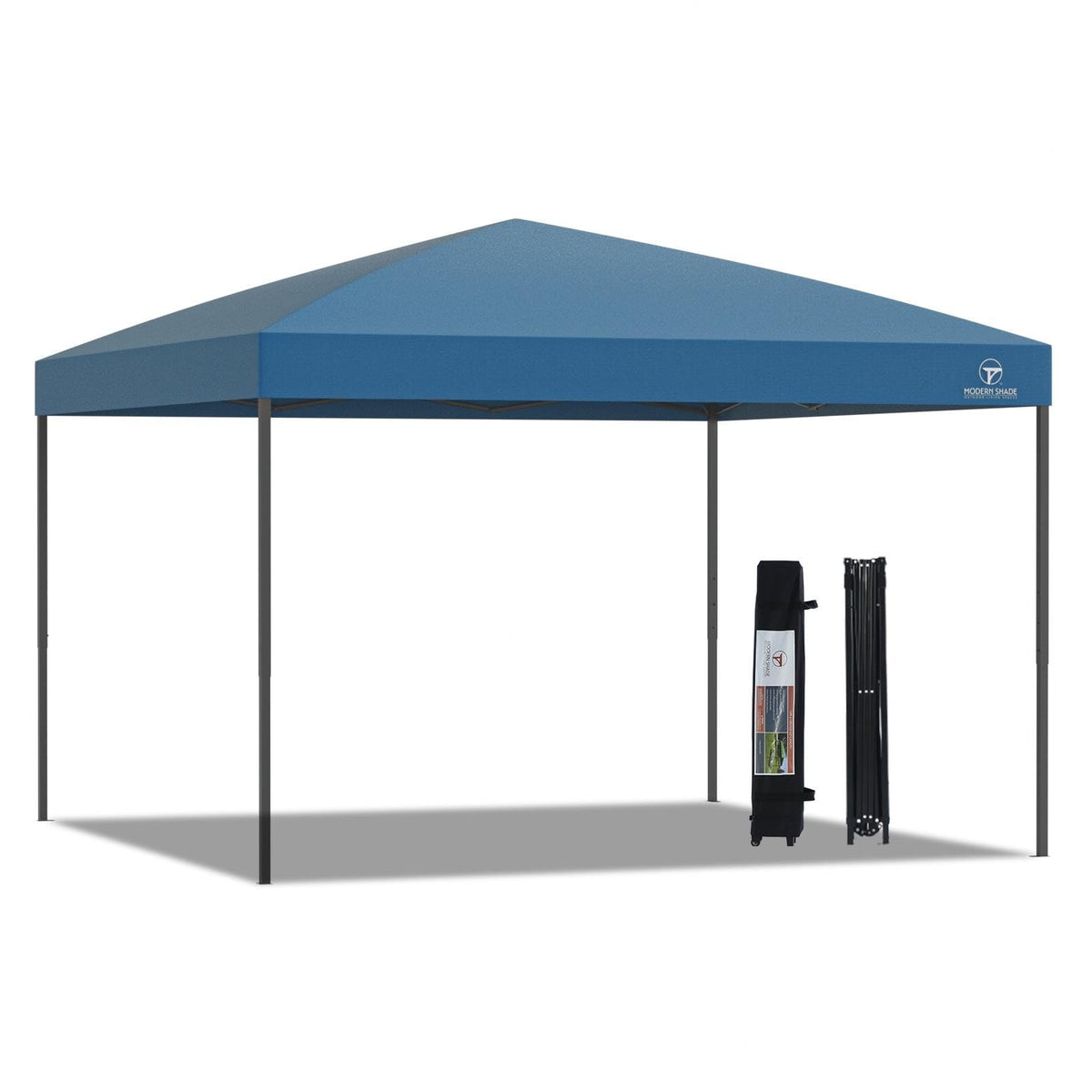 Outdoor Leisure Products Model 10600044 Blue Pop Up Canopy Measuring 10 Feet By 10 Feet