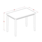 East West Furniture YAVN3-MAH-C 3 Piece Kitchen Counter Height Dining Table Set Contains a Rectangle Dining Room Table and 2 Linen Fabric Upholstered Chairs, 30x48 Inch, Mahogany