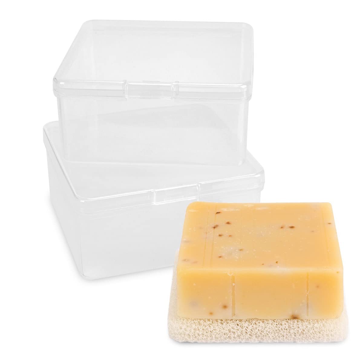 Travel Soap Dish, Soap Box Case with Bar Soap Saver Pad Portable Soap Rest for Bathroom Shower Home Outdoor Gym Fitness Vonpri (