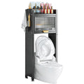 Prakal Standing Countertop Toilet Bathroom Storage Shelf with 2 Shelves, Washing Machine Shelf (PK02)