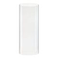 CYS EXCEL D-4 H-9.5 Glass Open Ended Hurricane Candleholder Bottomless Cylinder Sleeve Clear Chimney Shade Tube Cover, 1 Piece