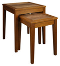 Casual Home Lincoln Nesting End Tables Compartment, Concealment Furniture, Antique Walnut