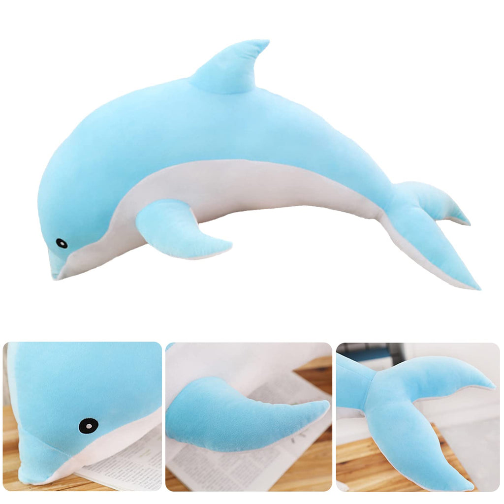 Dolphin Stuffed Animals Plush Pillow Super Soft Sea Animal Plush Toys Dolls For Boys Girls Sleeping Cushion Gift (70Cm/27.55In,