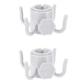 Tagvo Beach Umbrella Hanging Hook, 2 Pack Umbrella Hooks Hanger, 4 Prongs Beach Umbrella Hanging Holder, Beach Accessories For B