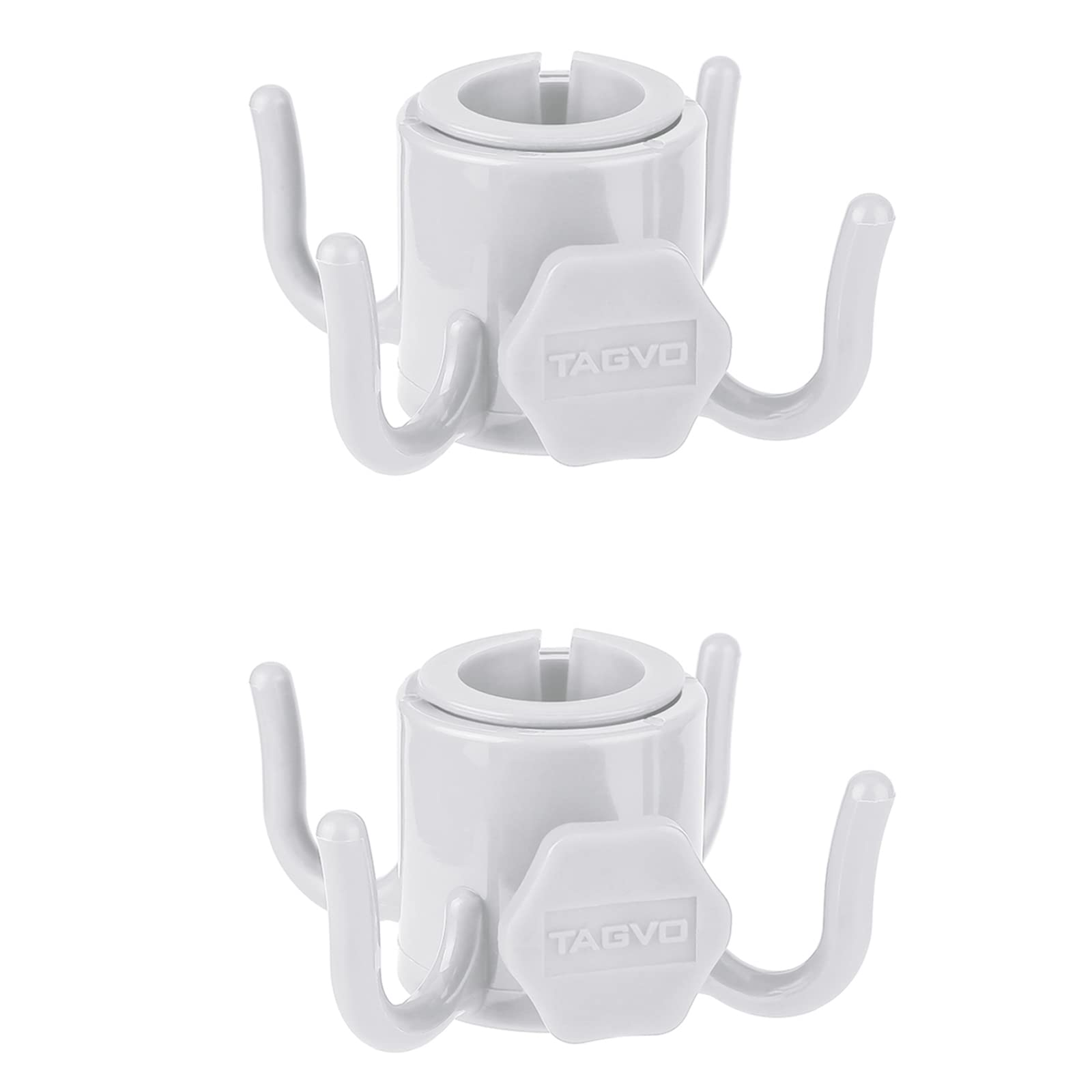 Tagvo Beach Umbrella Hanging Hook, 2 Pack Umbrella Hooks Hanger, 4 Prongs Beach Umbrella Hanging Holder, Beach Accessories For B