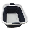 SAMMART 36L (9.5 gallon) Collapsible Plastic Laundry BasketFoldable Pop Up Storage Container/OrganizerPortable Washing TubSpa