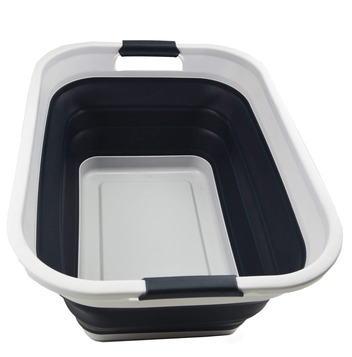 SAMMART 36L (9.5 gallon) Collapsible Plastic Laundry BasketFoldable Pop Up Storage Container/OrganizerPortable Washing TubSpa
