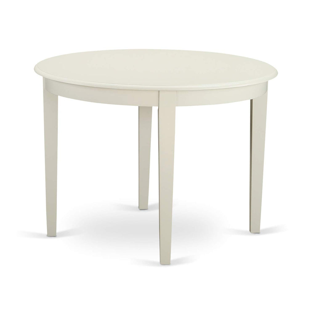East West Furniture Bodo5-Whi-W 5 Pckitchen Dinette Set - Dinette Table And 4 Dining Chairs