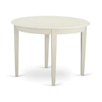 East West Furniture Bodo5-Whi-W 5 Pckitchen Dinette Set - Dinette Table And 4 Dining Chairs