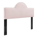 Modway Dawn Performance Velvet Headboard, King/Ca King, Pink