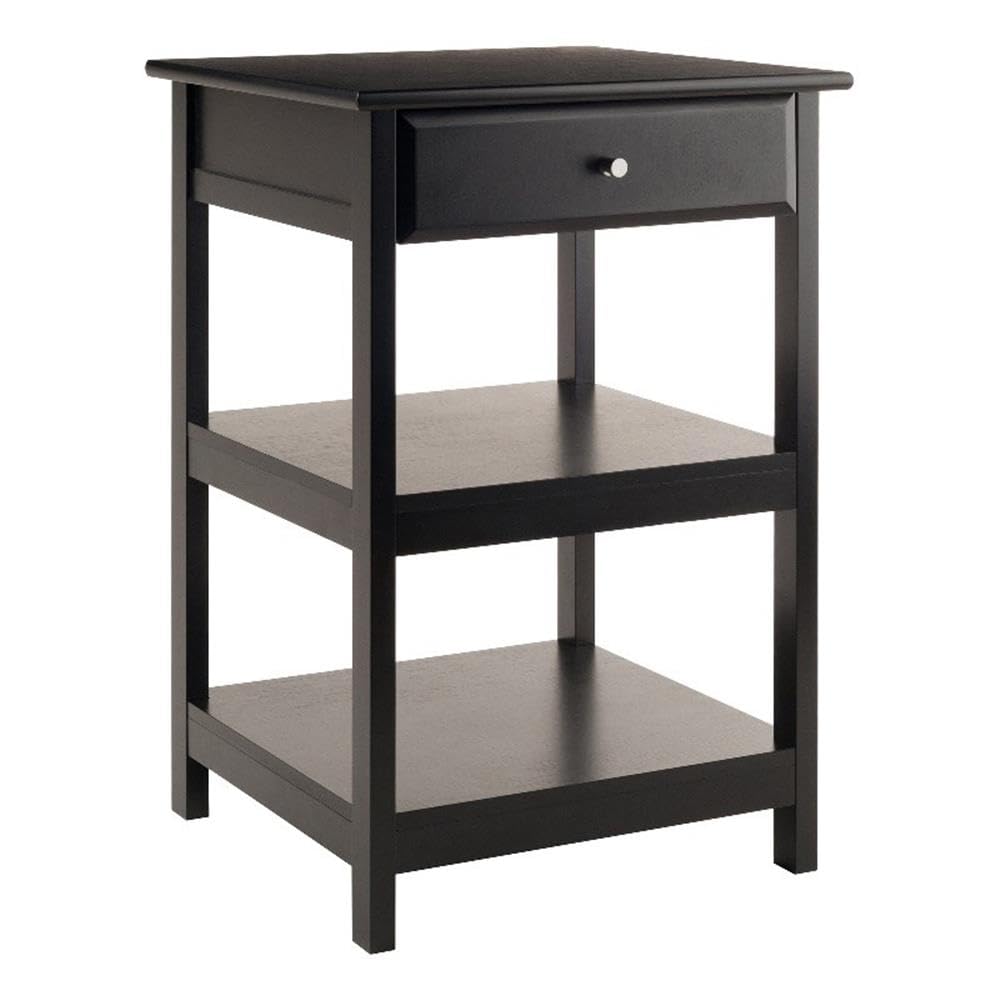 Winsome Delta Printer Stand Black Home Office, 20.87x20.24x30.71