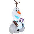 Gemmy 4 Ft Airblown Inflatable Frozen Olaf Holding Hot Cocoa Disney Christmas Decoration