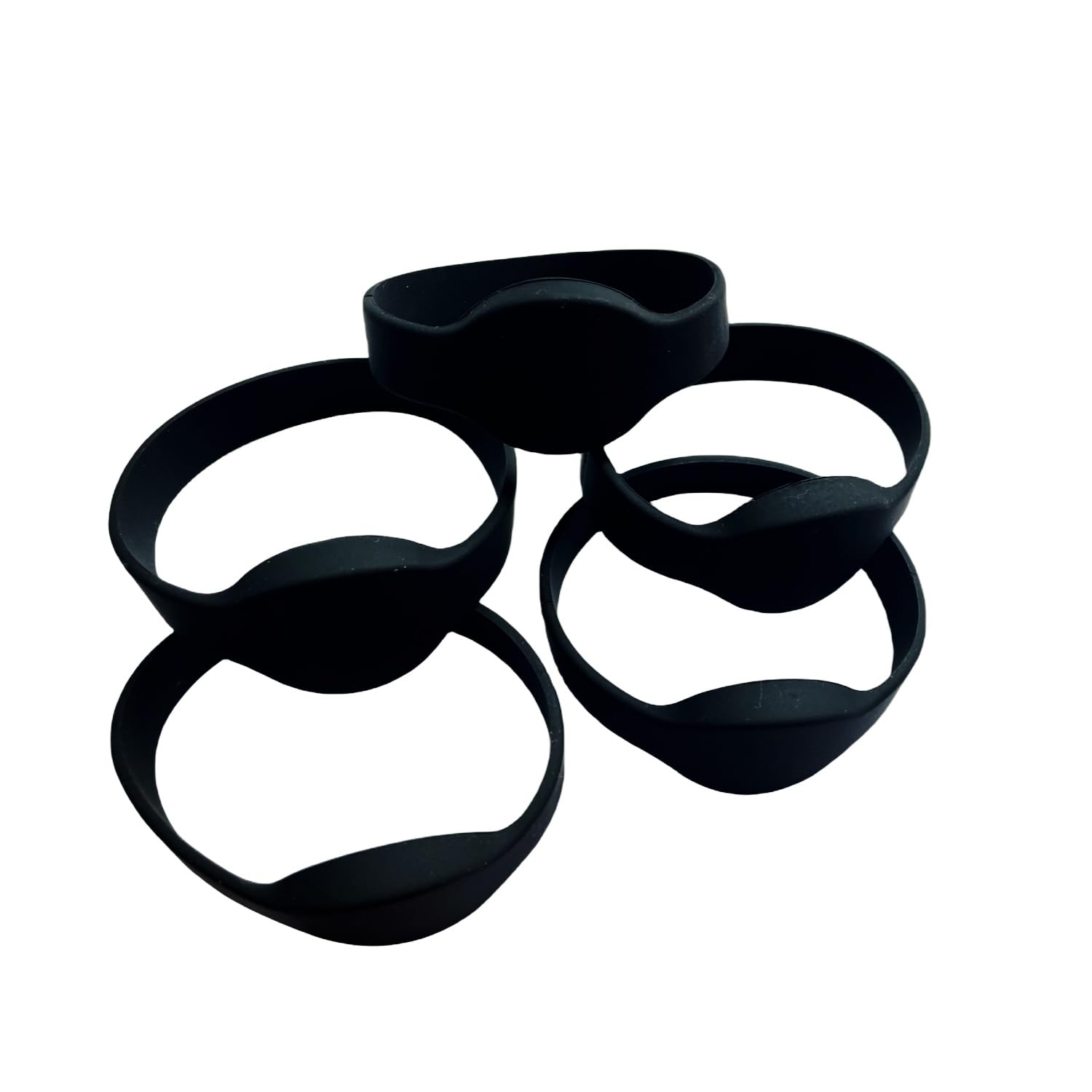 Yarongtech 5Pcs Nfc Tags Ntag215 Wristbands Compatible With Amiibo Tagmo And Nfc-Enabled Mobile Phones And Devices (Black)