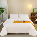 Clothknow White Comforter Set Full White Fluffy Bedding Comforter Set Full Velvet Comforter Soft Cozy Women Men Boys Girls Bedding Comforter 3Pcs Bed Bedding Comforter Sets Full