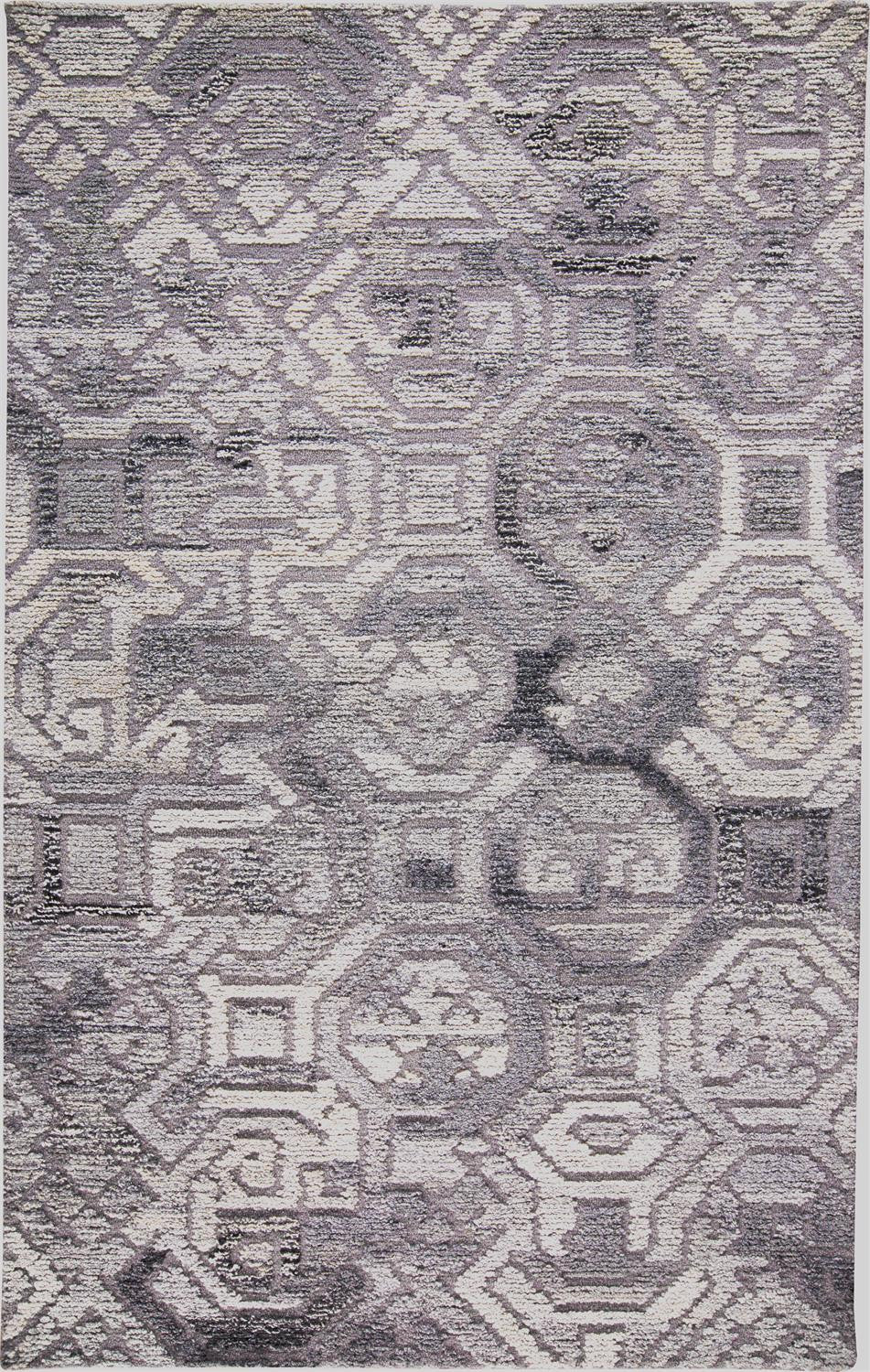HomeRoots 512052 10 x 14 ft. Gray Ivory & Taupe Wool Abstract Hand Tufted Handmade Rectangle Area Rug