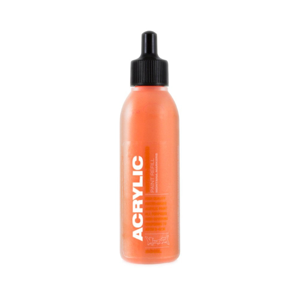 Montana Acrylic Marker Ink Refills, 25Ml Bottle, Power Orange (053207)