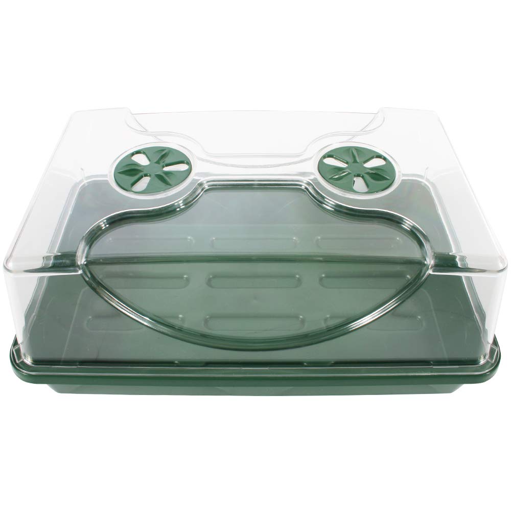Earlygrow 70738 Medium Domed Propagator, Black/Dark Green