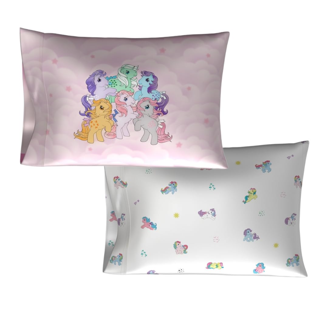 Franco Collectibles My Little Pony Beauty Silky Satin Standard 2 Pack Pillowcase Cover 20X30 For Hair And Skin, (Officially Lice