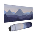 Mountain Forest Scenery Gaming Mouse Pad Xl Extended Large Mousepad With Nonslip Rubber Base Stitched Edges Laptop Computer Keyb