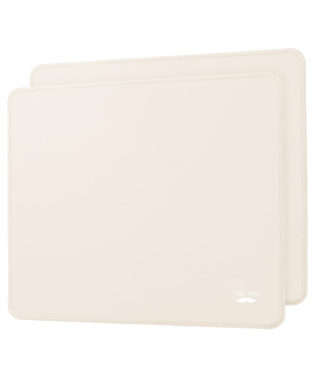 Mr. Pen- Mouse Pad, 12.8'X11.3', 2 Pack, Beige Mouse Pads For Wireless Mouse, Computer Mouse Pad Gaming, Mouse Pad For Laptop,