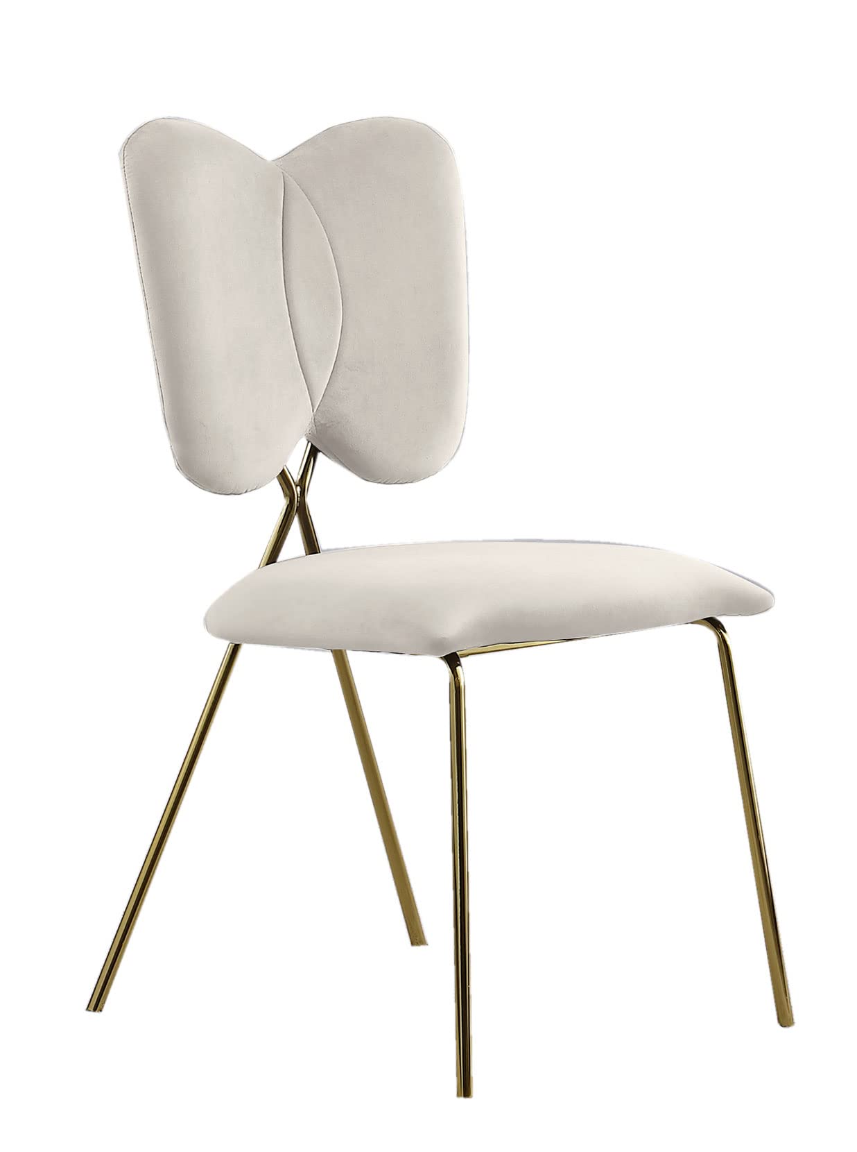 Best Quality Furniture SC249 Side Chairs, Cream