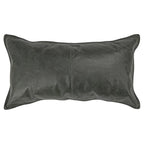 Kosas Home Cheyenne 14X26 Transitional Leather Throw Pillow In Nightfall Green