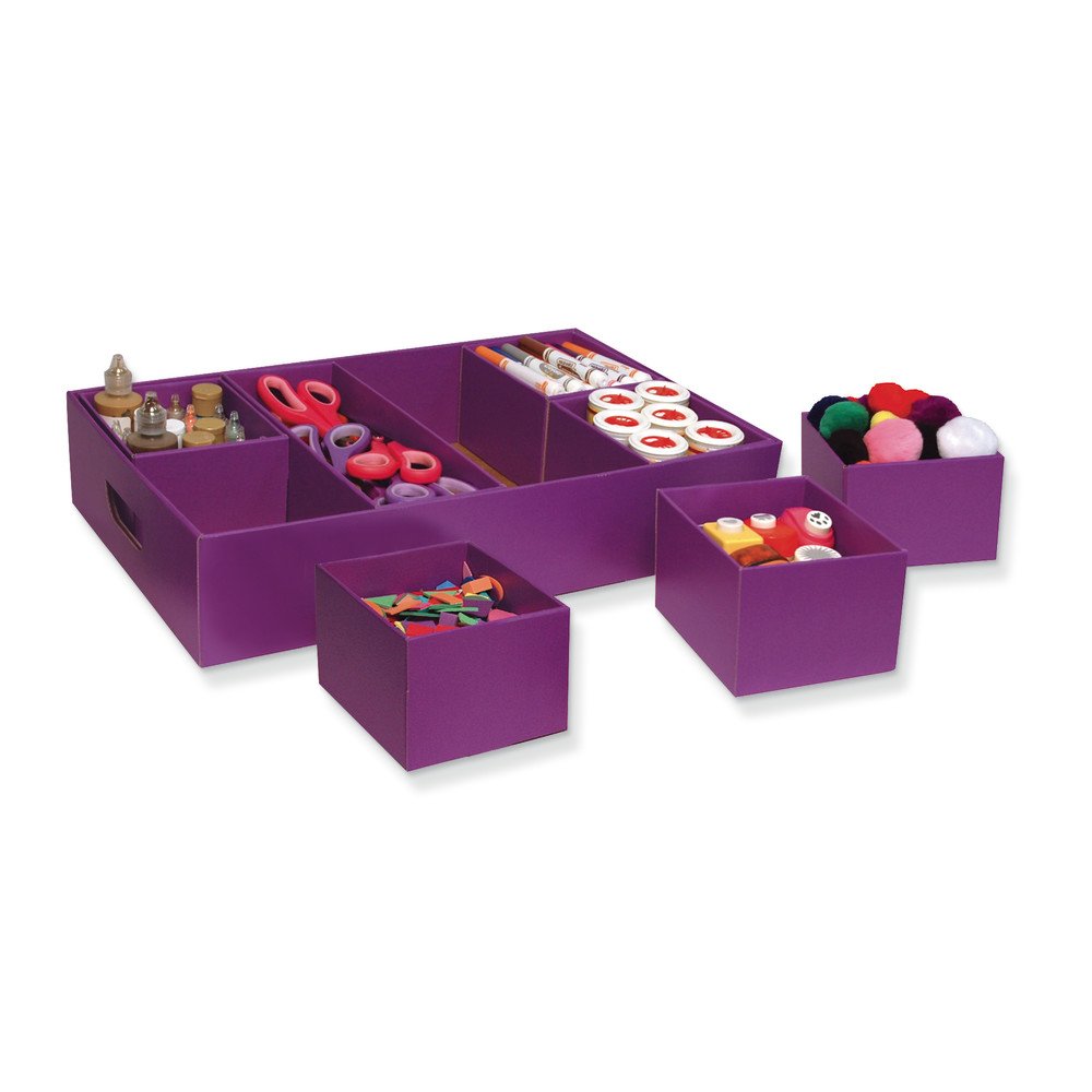 Classroom Keepers Activity Tray, Purple, 4-1/4'H X 21-1/4'W X 12-1/2'D, 1 Tray