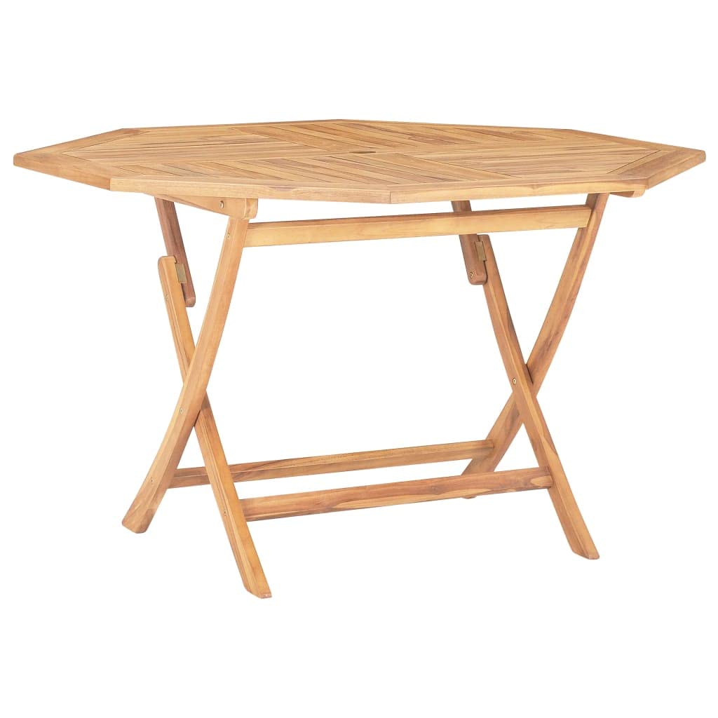 Vidaxl Folding Garden Table 47.2&quot;X47.2&quot;X29.5&quot; Solid Teak Wood