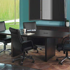 Mayline Aberdeen 6' Boat Shape Conference Table, Mocha Tf