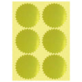 Remarkable Gold Certificate Embossing Seal Label - 1.5' Inch Gold Foil Sticker Envelope Package Serrated Edge Self-Adhesive Sti