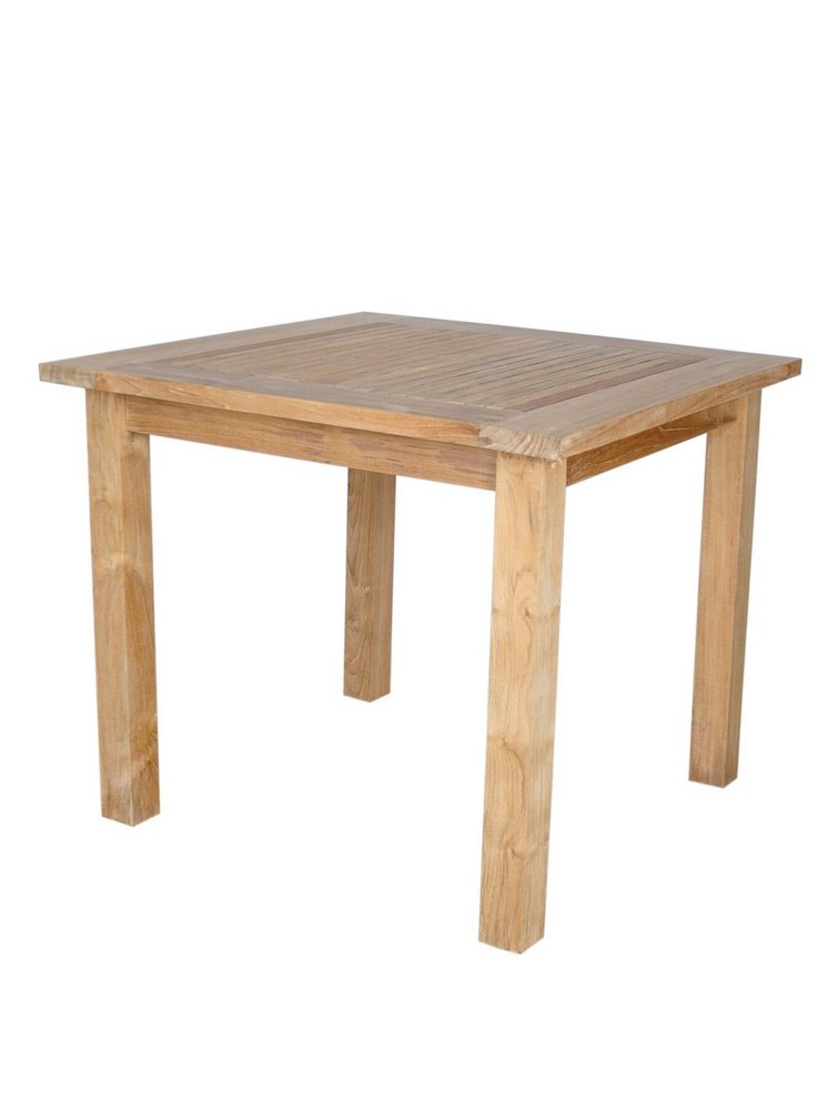Anderson Teak Windsor Square Table with Small Slats, 35"