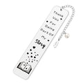 Teacher Gifts For Women Men, 2024 Teacher Graduation Gifts - Thank You For Being Part Of My Story Appreciation Metal Bookmark Bi