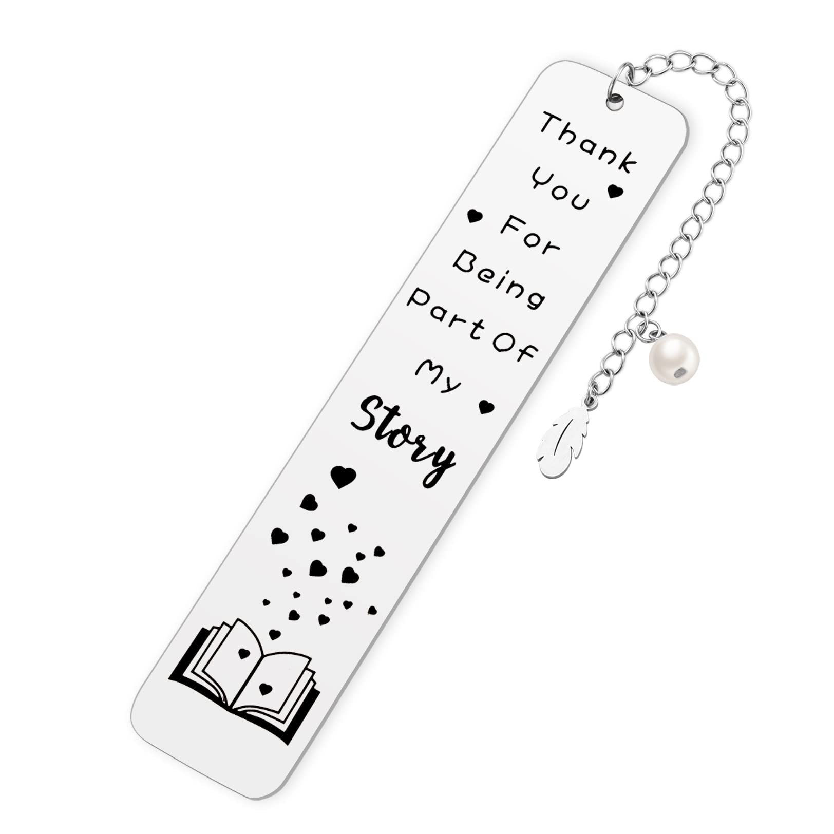 Teacher Gifts For Women Men, 2024 Teacher Graduation Gifts - Thank You For Being Part Of My Story Appreciation Metal Bookmark Bi