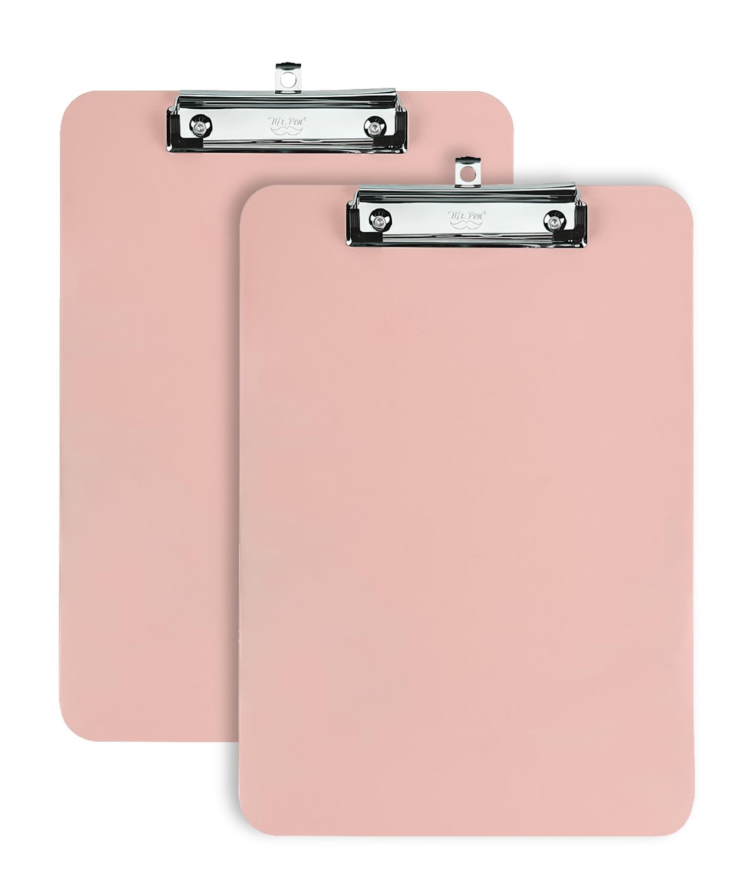 Mr. Pen- Plastic Clipboard, 12.5    X 9   , 2 Pack, Pastel Orange, Clipboards For Kids & Adults
